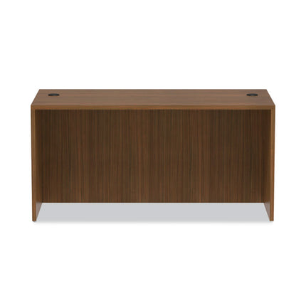 Alera Valencia Series Straight Front Desk Shell, 59.13" X 29.5" X 29.63", Modern Walnut