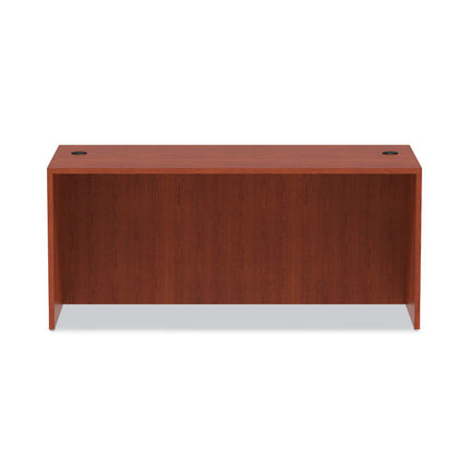 Alera Valencia Series Straight Front Desk Shell, 65" X 29.5" X 29.63", Medium Cherry
