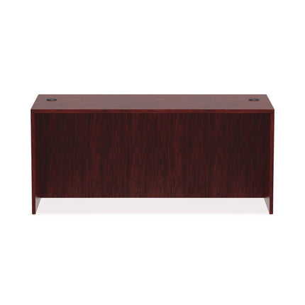 Alera Valencia Series Straight Front Desk Shell, 65" X 29.5" X 29.63", Mahogany