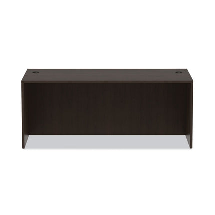 Alera Valencia Series Straight Front Desk Shell, 71" X 35.5" X 29.63", Espresso
