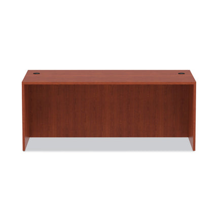 Alera Valencia Series Straight Front Desk Shell, 71" X 35.5" X 29.63", Medium Cherry