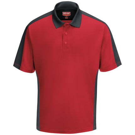 Red Kap® Men's Short Sleeve Performance Knit® Two-Tone Polo / SK54RC