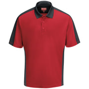 Red Kap® Men's Short Sleeve Performance Knit® Two-Tone Polo / SK54RC