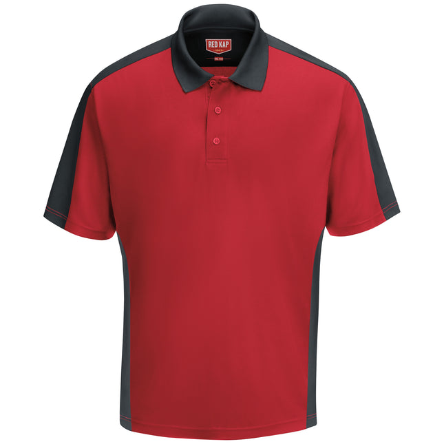 Red Kap® Men's Short Sleeve Performance Knit® Two-Tone Polo / SK54RC