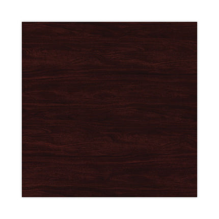 Alera Valencia Series Hutch with Doors, 4 Compartments, 70.63w x 15d x 35.38h, Mahogany