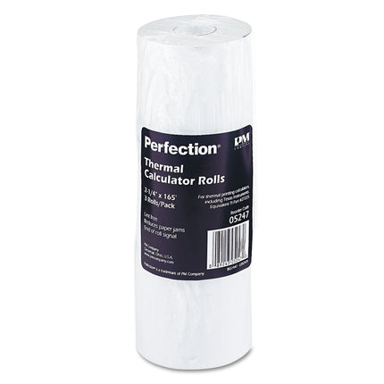 Direct Thermal Printing Thermal Paper Rolls, 2.25" X 165 Ft, White, 3/pack
