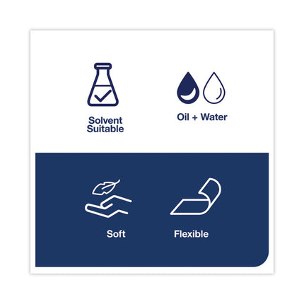 Industrial Cleaning Cloths, 1-Ply, 16.34 x 14, Gray, 210 Wipes/Box