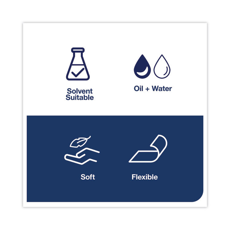 Industrial Cleaning Cloths, 1-Ply, 16.34 x 14, Gray, 210 Wipes/Box