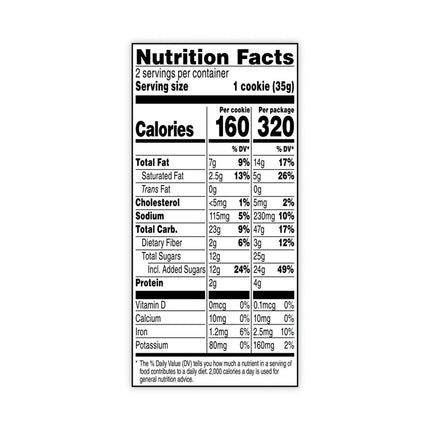 Big Chocolate Brownie, 2.5 oz Packet, 2 Brownies/Pack, 60 Packs/Carton