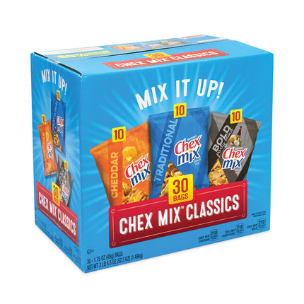 Varieties, Assorted Flavors, 1.75 oz Pack, 30 Packs/Carton