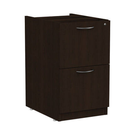 Alera Valencia Series Full Pedestal File, Left Or Right, 2 Legal/letter-Size File Drawers, Espresso, 15.63" X 20.5" X 28.5"