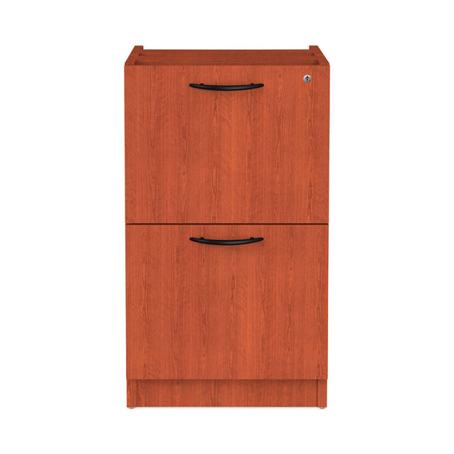 Alera Valencia Series Full Pedestal File, Left/right, 2 Legal/letter-Size File Drawers, Medium Cherry, 15.63" X 20.5" X 28.5"