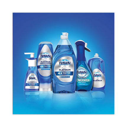 Platinum Liquid Dish Detergent, Refreshing Rain Scent, 32.7 oz Bottle, 8/Carton