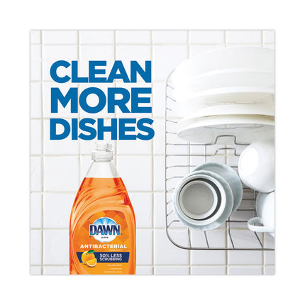 Ultra Antibacterial Dishwashing Liquid, Orange Scent, 38 oz Bottle, 8/Carton