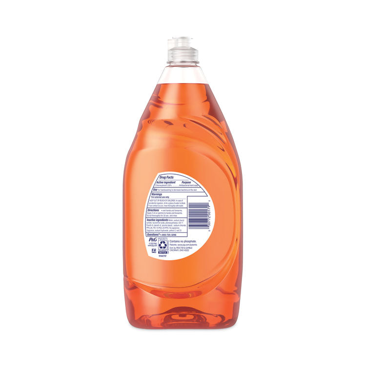 Ultra Antibacterial Dishwashing Liquid, Orange Scent, 38 oz Bottle, 8/Carton