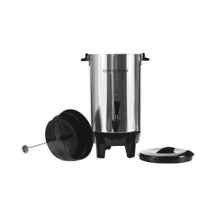 30-Cup Percolating Urn, Stainless Steel
