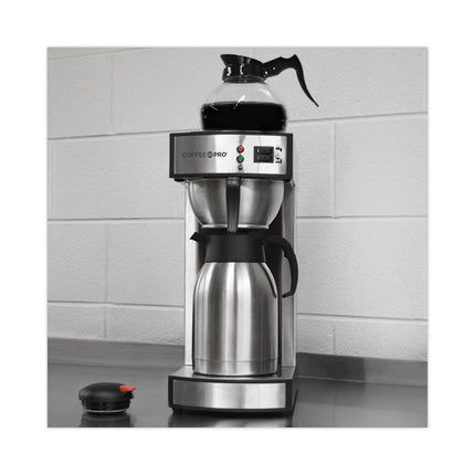 Thermal Institutional Brewer, 12-Cup, 15.5 x 14.75 x 17, Stainless Steel
