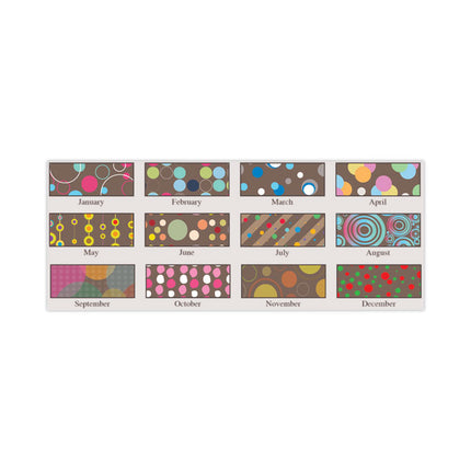 Recycled Bubbleluxe Wall Calendar, Bubbles Artwork, 12 x 12, White/Multicolor Sheets, 12-Month (Jan to Dec): 2025