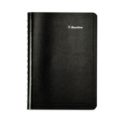 Academic Daily/Monthly Planner, 8 x 5, Black Cover, 12-Month (Aug to July): 2024 to 2025