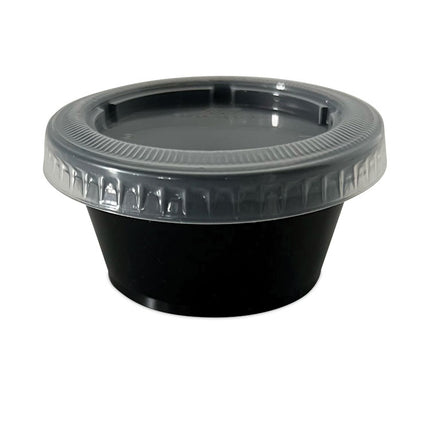 Portion Cup Lids, Fits 2 oz Portion Cups, Plastic, Clear, 2,500/Carton