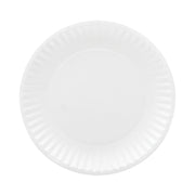 Coated Paper Plates, 6" Dia, White, 100/pack, 12 Packs/carton