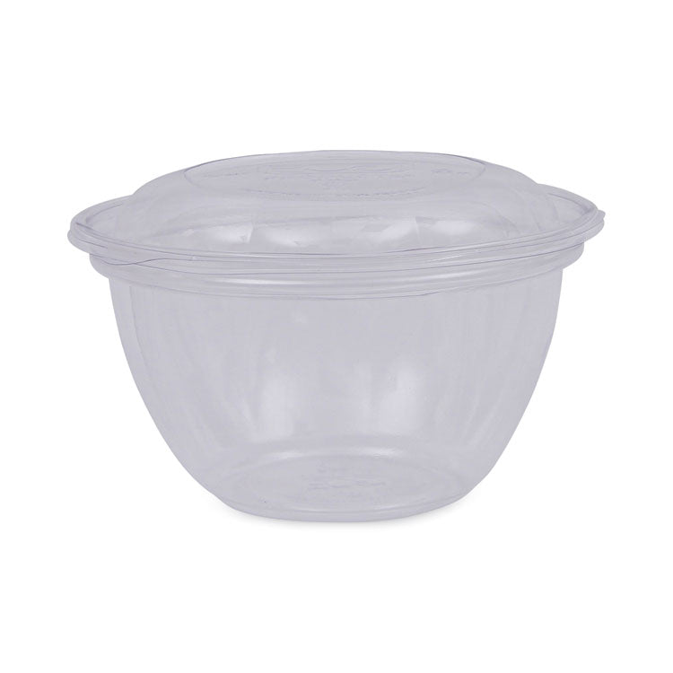 Renewable and Compostable Containers, 18 oz, 5.5" Diameter x 2.3" h, Clear, Plastic, 150/Carton