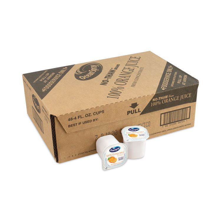100% Juice, Orange, 4 oz Cup, 48/Box