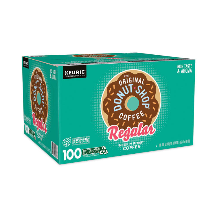 Donut Shop Coffee K-Cups, Regular, 80/Carton