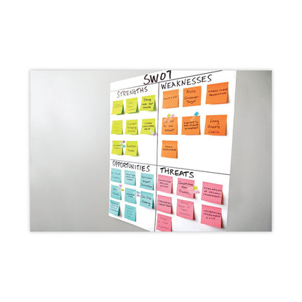 Vertical-Orientation Self-Stick Easel Pads, Green Headband, Unruled, 25 x 30, White, 30 Sheets, 2/Carton