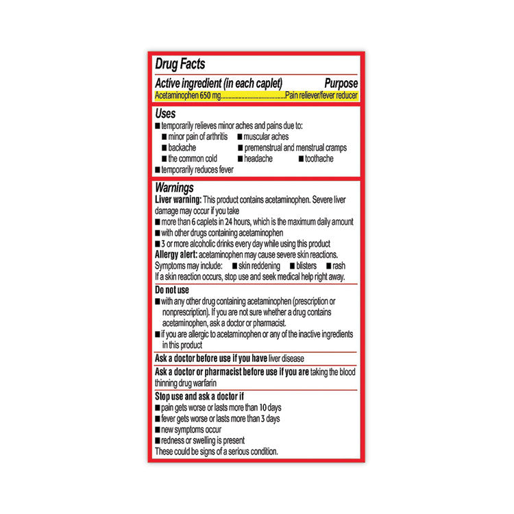 8-Hour Arthritis Pain Extended Release Tablets, 650 mg, 290/Bottle