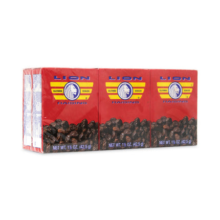 California Seedless Raisins, 1.5 oz Box, 6/Pack