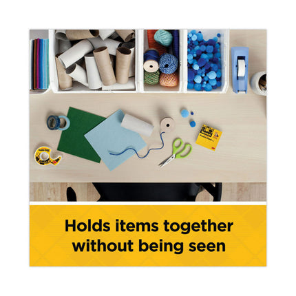 Double-Sided Tape, 3" Core, 0.75" X 36 Yds, Clear, 2/pack