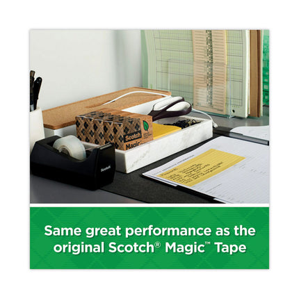 Magic Greener Tape, 1" Core, 0.75" X 75 Ft, Clear, 12/pack