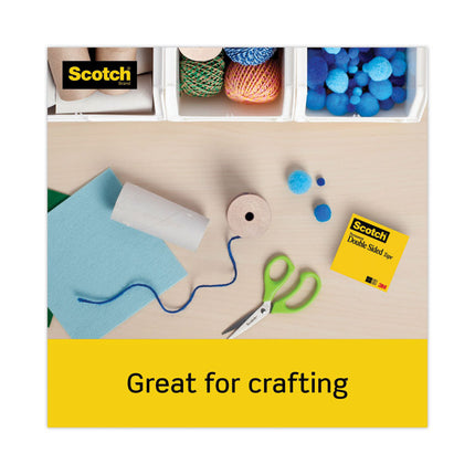 Double-Sided Tape, 1" Core, 0.5" X 75 Ft, Clear