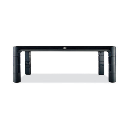 Adjustable Monitor Stand, 16" X 12" X 1.75" To 5.5", Black, Supports 20 Lbs