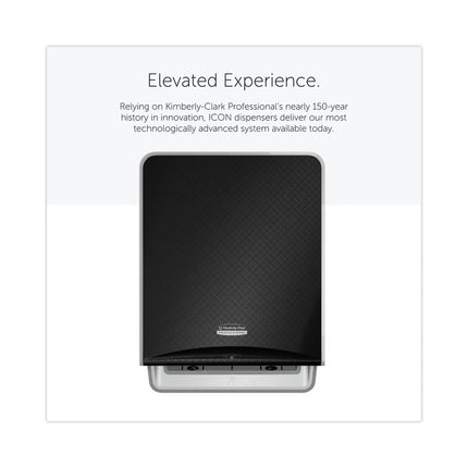 ICON Automatic Roll Towel Dispenser, 20.12 x 16.37 x 13.5, Black Mosaic