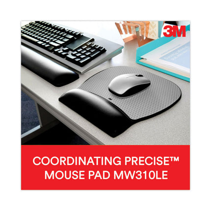 Antimicrobial Gel Large Keyboard Wrist Rest, 19 x 2.75, Black