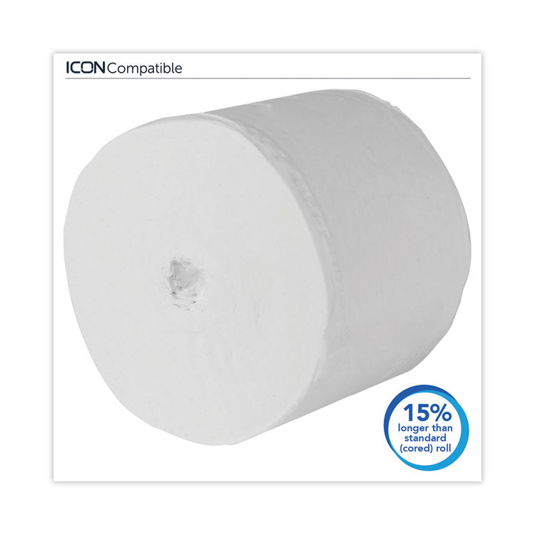 Essential Extra Soft Coreless Standard Roll Bath Tissue, Septic Safe, 2-Ply, White, 800 Sheets/roll, 36 Rolls/carton