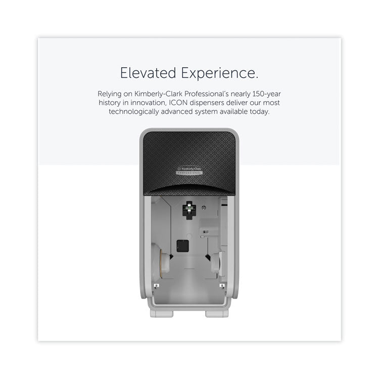 ICON Coreless Standard Roll Toilet Paper Dispenser, 7.18 x 13.37 x 7.06, Black Mosaic