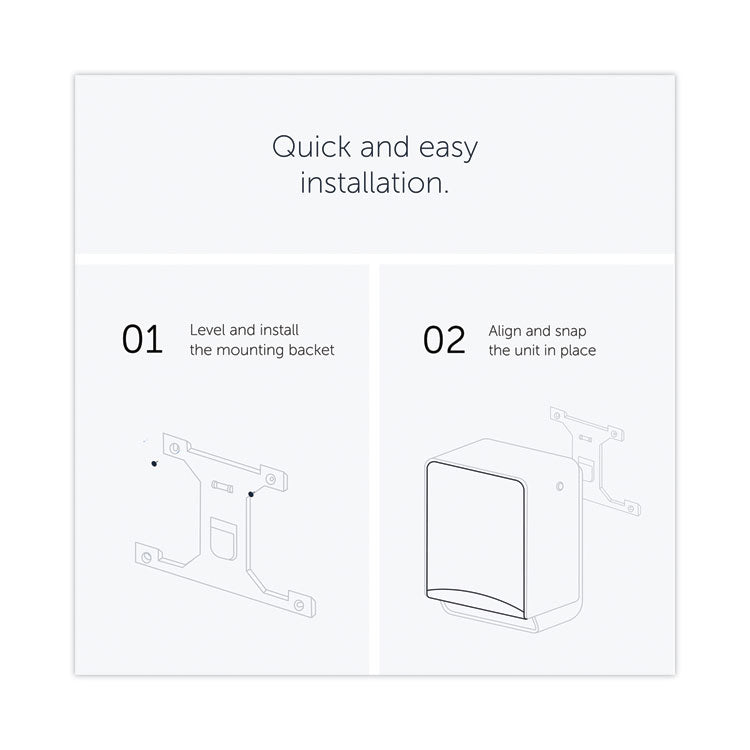 ICON Automatic Roll Towel Dispenser, 20.12 x 16.37 x 13.5, White Mosaic