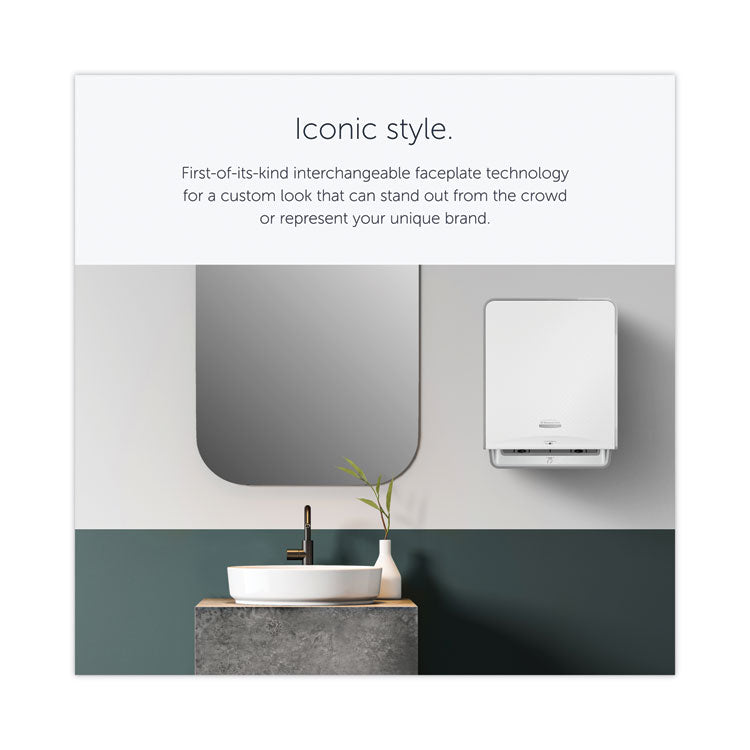 ICON Automatic Roll Towel Dispenser, 20.12 x 16.37 x 13.5, White Mosaic