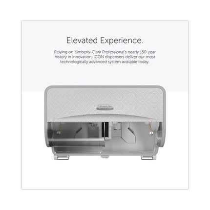 ICON Coreless Standard Roll Toilet Paper Dispenser, 8.43 x 13 x 7.25, White Mosaic