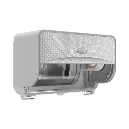 ICON Coreless Standard Roll Toilet Paper Dispenser, 8.43 x 13 x 7.25, Silver Mosaic