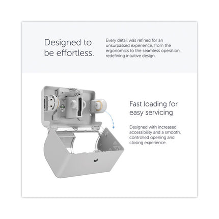 ICON Coreless Standard Roll Toilet Paper Dispenser, 8.43 x 13 x 7.25, Silver Mosaic
