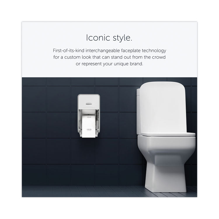 ICON Coreless Standard Roll Toilet Paper Dispenser, 7.18 x 13.37 x 7.06, White Mosaic