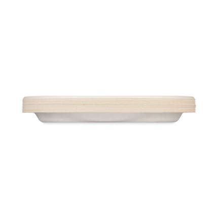 ECOSAVE Tableware, Plate, Sugarcane, 10.13" dia, White, 16/Pack, 12 Packs/Carton