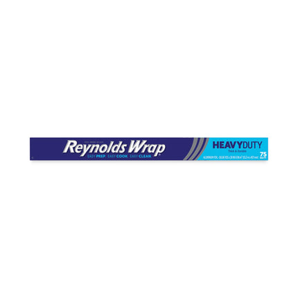 Heavy Duty Aluminum Foil Roll, 18" x 75 ft, 20/Carton