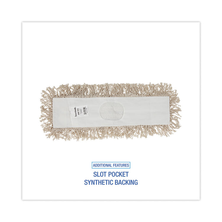 Mop Head, Dust, Cotton, 18 X 3, White
