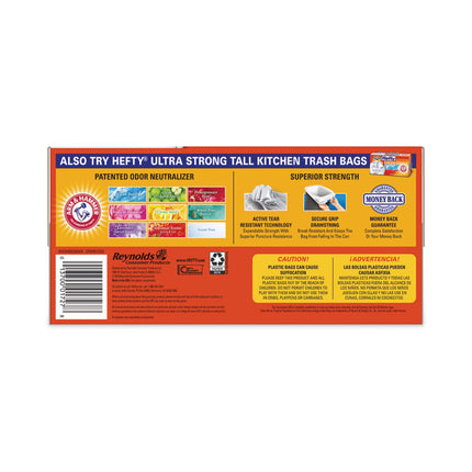 Easy Flaps Trash Bags, Tie-Flap, 13 gal, 23.75" x 28", White, 80/Box