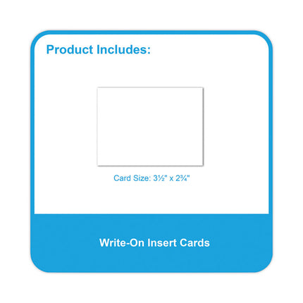 Self-Adhesive Labeling Pockets, Top Load, 3.75 x 3, Clear, 25/Pack